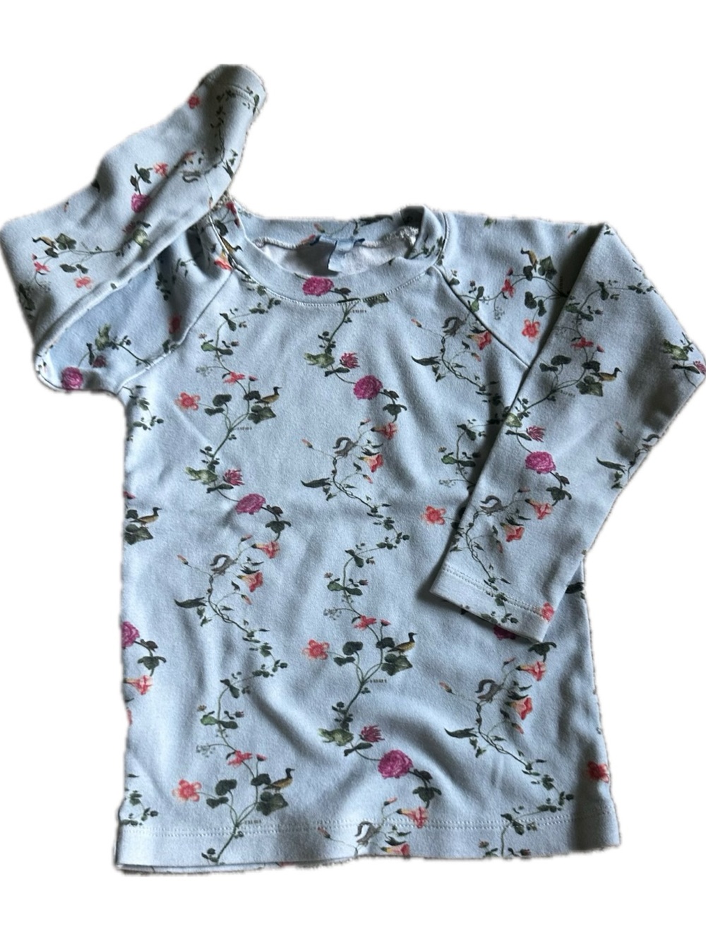Hill House Tiny PJs Set in Pond Floral - Picture 2 of 4